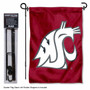 Washington State Cougars Garden Flag and Pole Stand