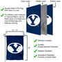 BYU Oval Logo Garden Flag