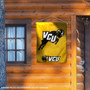 VCU Rams jumping Ram Logo Banner Flag