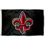 Louisiana Lafayette Rajun Cajuns Fleur Black Flag