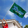 Tulane Green Wave Blue Font Flag