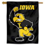Iowa Hawkeyes Herky the Hawk House Flag