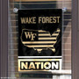 Wake Forest Garden Flag with USA Country Stars and Stripes