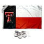 Texas Tech Red Raiders Banner Flag with Tack Wall Pads