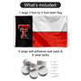 Texas Tech Red Raiders Banner Flag with Tack Wall Pads