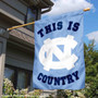 UNC This is Tar Heel Country House Flag
