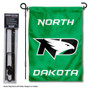 North Dakota Fighting Hawks Garden Flag and Pole Stand Mount