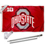 Ohio State Buckeyes Flag Pole and Bracket Kit