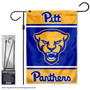 Pitt Panthers Logo Garden Flag and Pole Stand