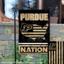 Purdue Garden Flag with USA Country Stars and Stripes