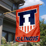 Illinois Illini Victory Badge Crest Banner Flag