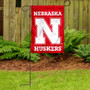 Nebraska Cornhuskers Logo Garden Flag and Pole Stand