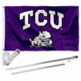 Texas Christian Horned Frogs Flag Pole and Bracket Kit
