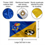 Kansas vs Missouri House Divided 3x5 Flag