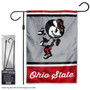 OSU Buckeyes Vintage Throwback Garden Flag and Pole Stand