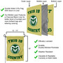 Colorado State University Country Garden Flag