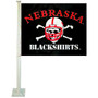 Nebraska Huskers Blackshirts Car Window Flag