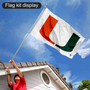 Hurricanes White Flag Pole and Bracket Kit