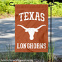 Texas Longhorns Wordmark Garden Flag