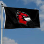 Wesleyan Cardinals Black Logo Flag