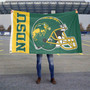 North Dakota State Bison Football Helmet Flag