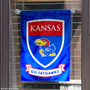 Kansas KU Jayhawks Go Jayhawks Shield Garden Flag