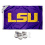 Louisiana State LSU Tigers Banner Flag with Wall Tack Pads