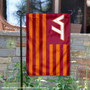 Virginia Tech Hokies Nation Stripes Garden Flag