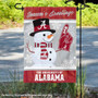 Alabama Crimson Tide Holiday Winter Snowman Greetings Garden Flag