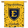 East Tennessee State Buccaneers Congratulations Graduate Flag