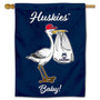 Connecticut Huskies New Baby Flag