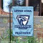 Upper Iowa Peacocks Double Sided Garden Flag
