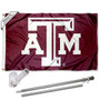 Texas A&M Aggies Beveled Flag Pole and Bracket Kit