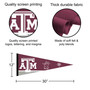 Texas A&M University Banner Pennant with Tack Wall Pads