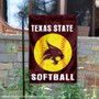 Texas State Bobcats Softball Garden Flag
