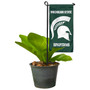 Michigan State Spartans Flower Pot Topper Flag