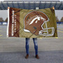 WMU Broncos Football Helmet Flag