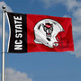 North Carolina State Wolfpack Football Helmet Flag