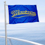 Maine Maritime Mariners Boat and Mini Flag