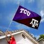 Texas Christian vs Texas A&M House Divided 3x5 Flag