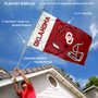 Oklahoma Sooners Helmet Flag Pole and Bracket Kit