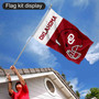 Oklahoma Sooners Helmet Flag Pole and Bracket Kit