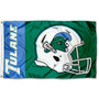 Tulane Green Wave Football Helmet Flag