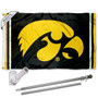 Iowa Hawkeyes Flag Pole and Bracket Kit