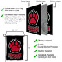 NIU Huskies Black Paw Garden Flag