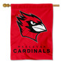 Wesleyan Cardinals Wordmark Double Sided House Flag