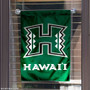 Hawaii Warriors Green Garden Flag