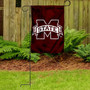 Mississippi State Bulldogs Logo Garden Flag and Pole Stand