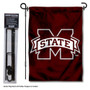 Mississippi State Bulldogs Garden Flag and Pole Stand Mount