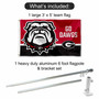 Georgia Bulldogs Go Dawgs Flag Pole and Bracket Kit